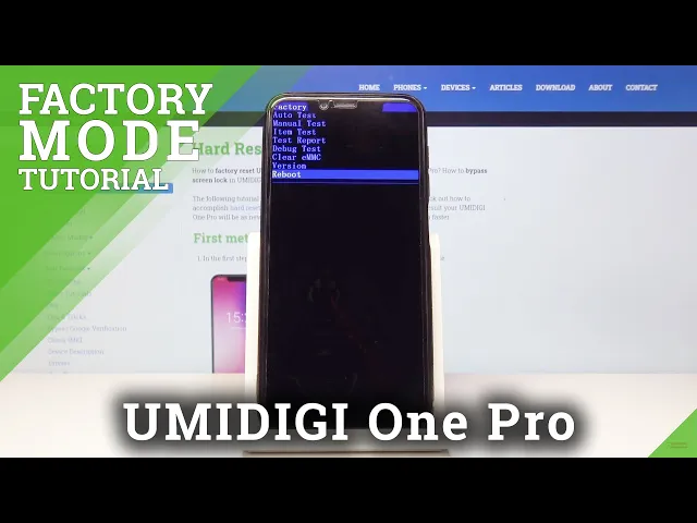 Video thumbnail for How to Work with Factory Mode on UMIDIGI One Pro –  Clear eMMC / Test