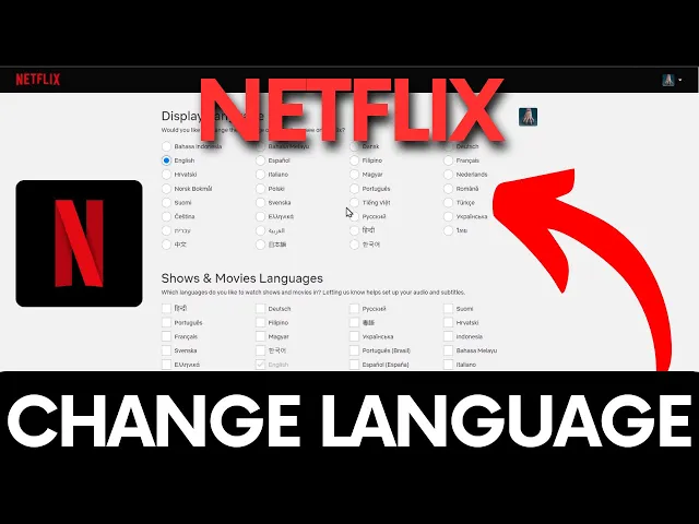 Video thumbnail for How to Change Language on Netflix - Shows & MovIes Language #netflix