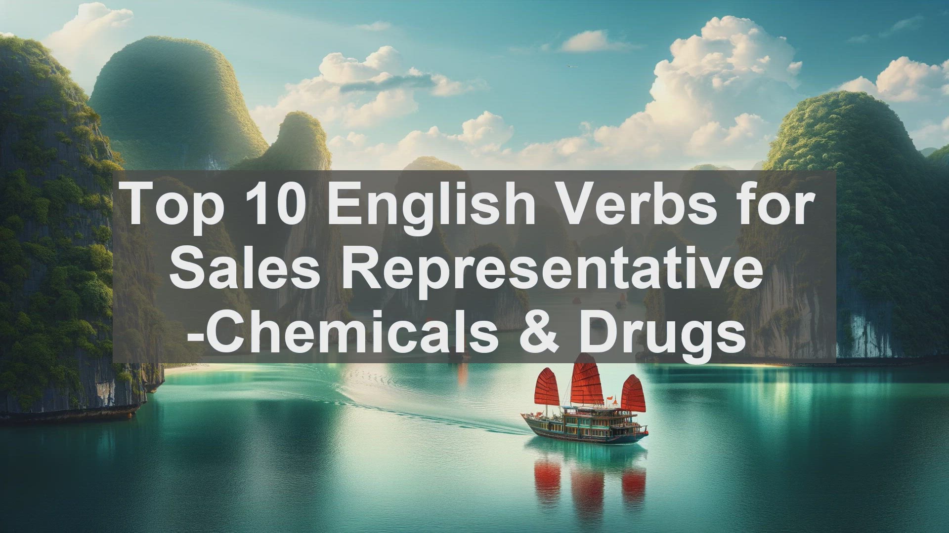 'Video thumbnail for Top 10 English Verbs for Sales Representative Chemicals  Drugs'