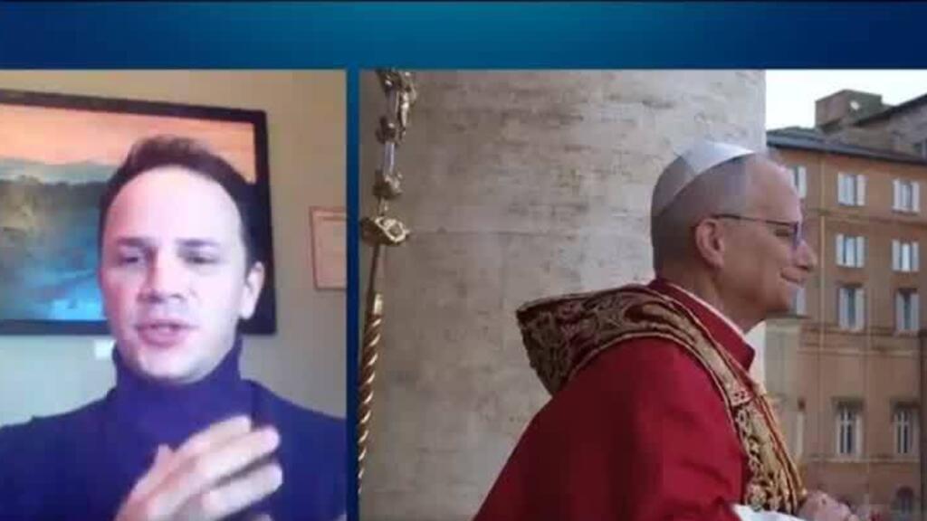 Video thumbnail for Pope Leo addresses Gaza crisis in Christmas ⁠sermon