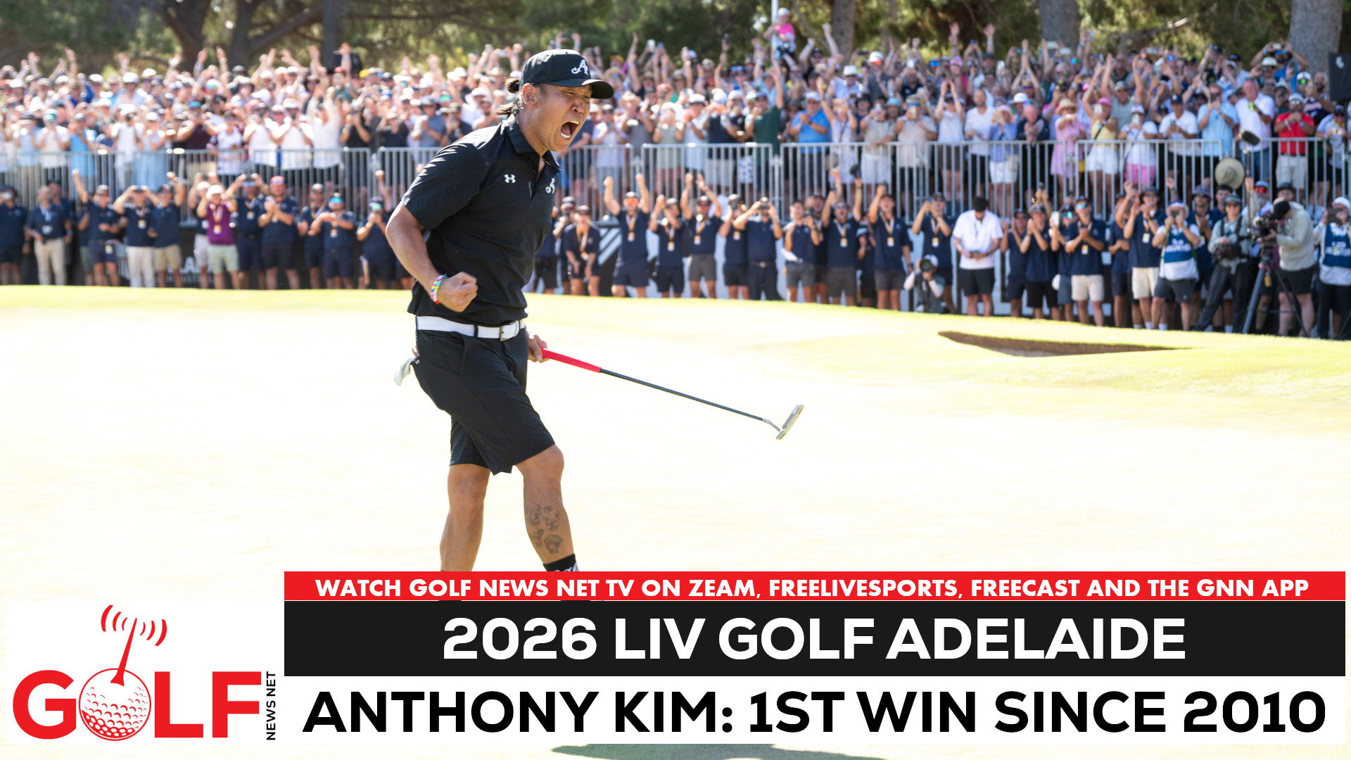 Video thumbnail for Anthony Kim gets first win since 2010 at LIV Golf Adelaide