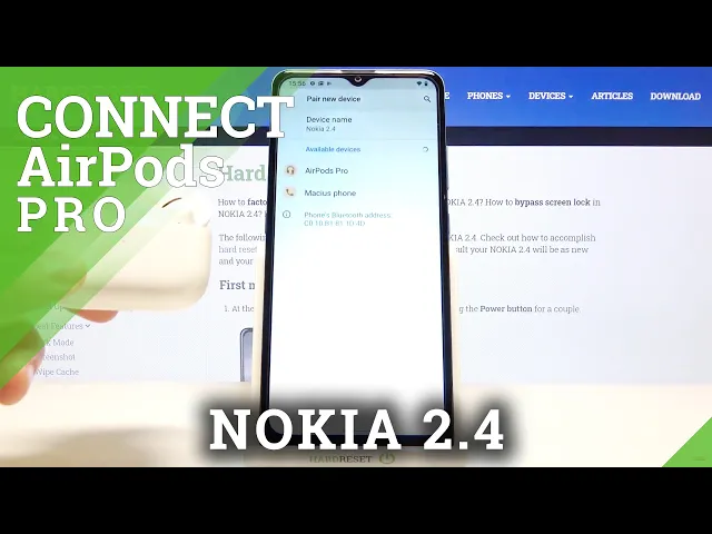 Video thumbnail for Connect AirPods Pro - How to Link AirPods Pro to NOKIA 2.4