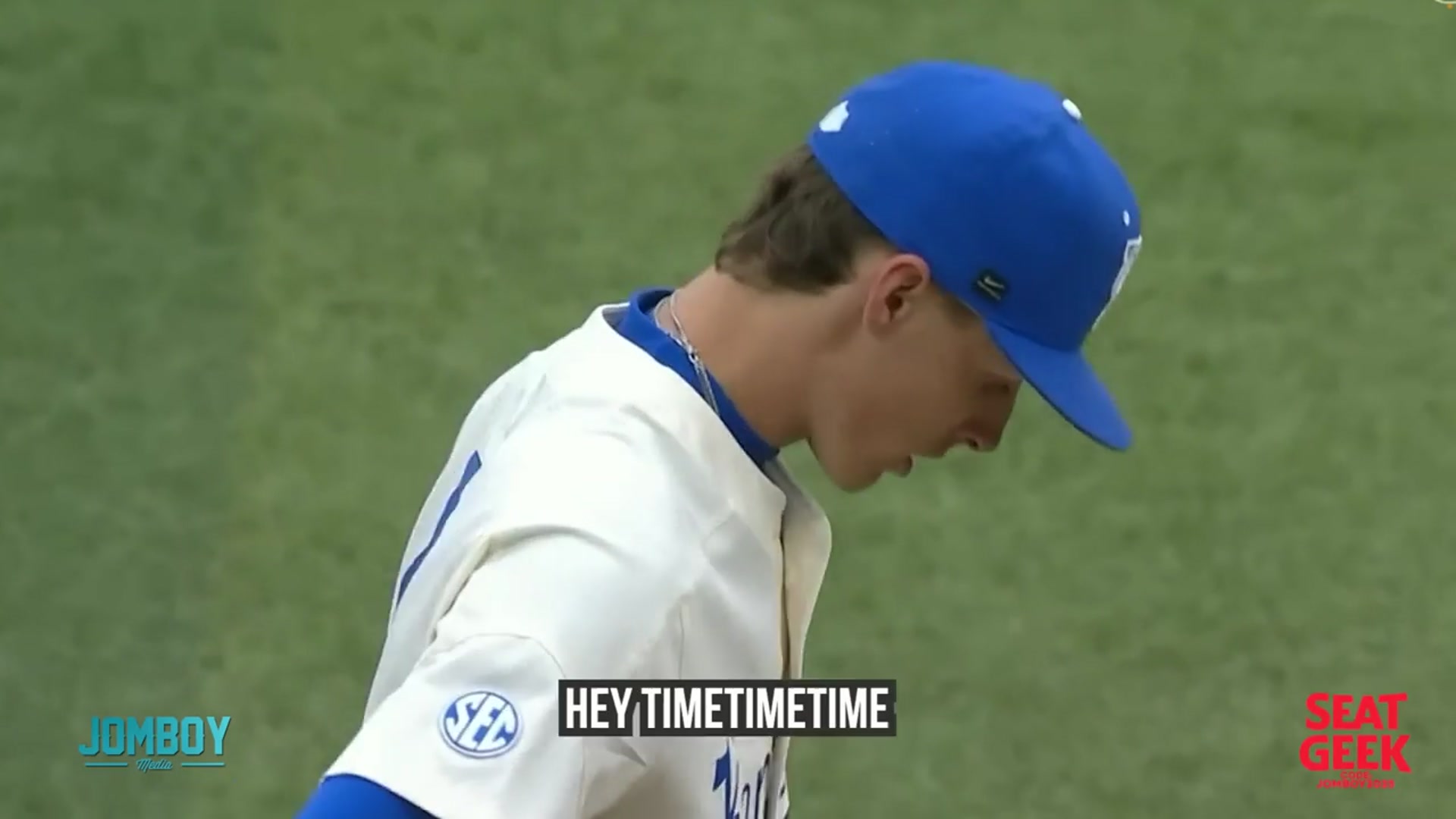 'Video thumbnail for Umpire ejects two Auburn players for pretending to row a boat, a breakdown'