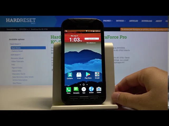 Video thumbnail for How to Set Up Different Lock Method in Kyocera DuraForce Pro - Change Lock Method