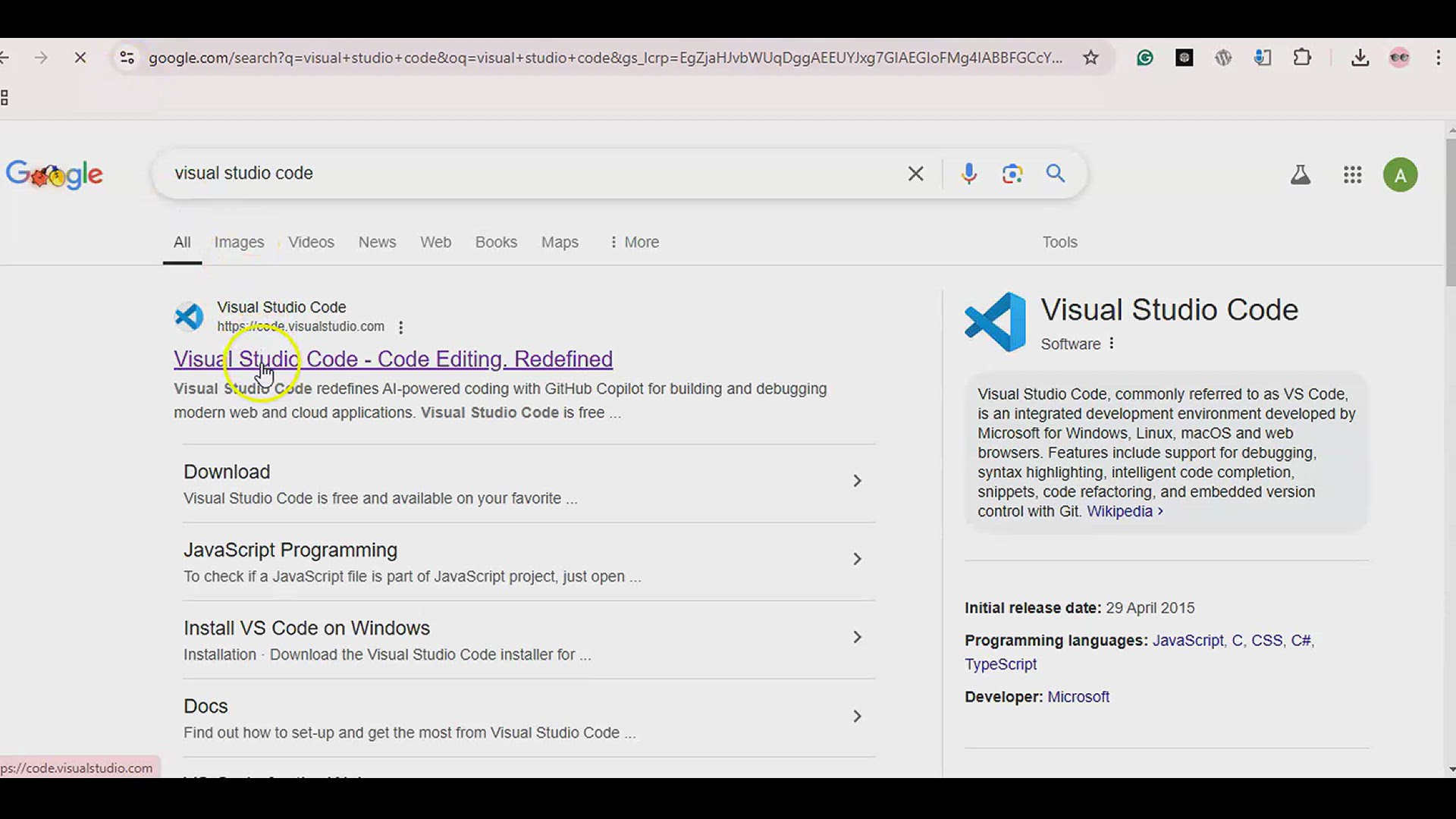 'Video thumbnail for How to Install Visual Code on Windows (VS Code) - Beginner Friendly'