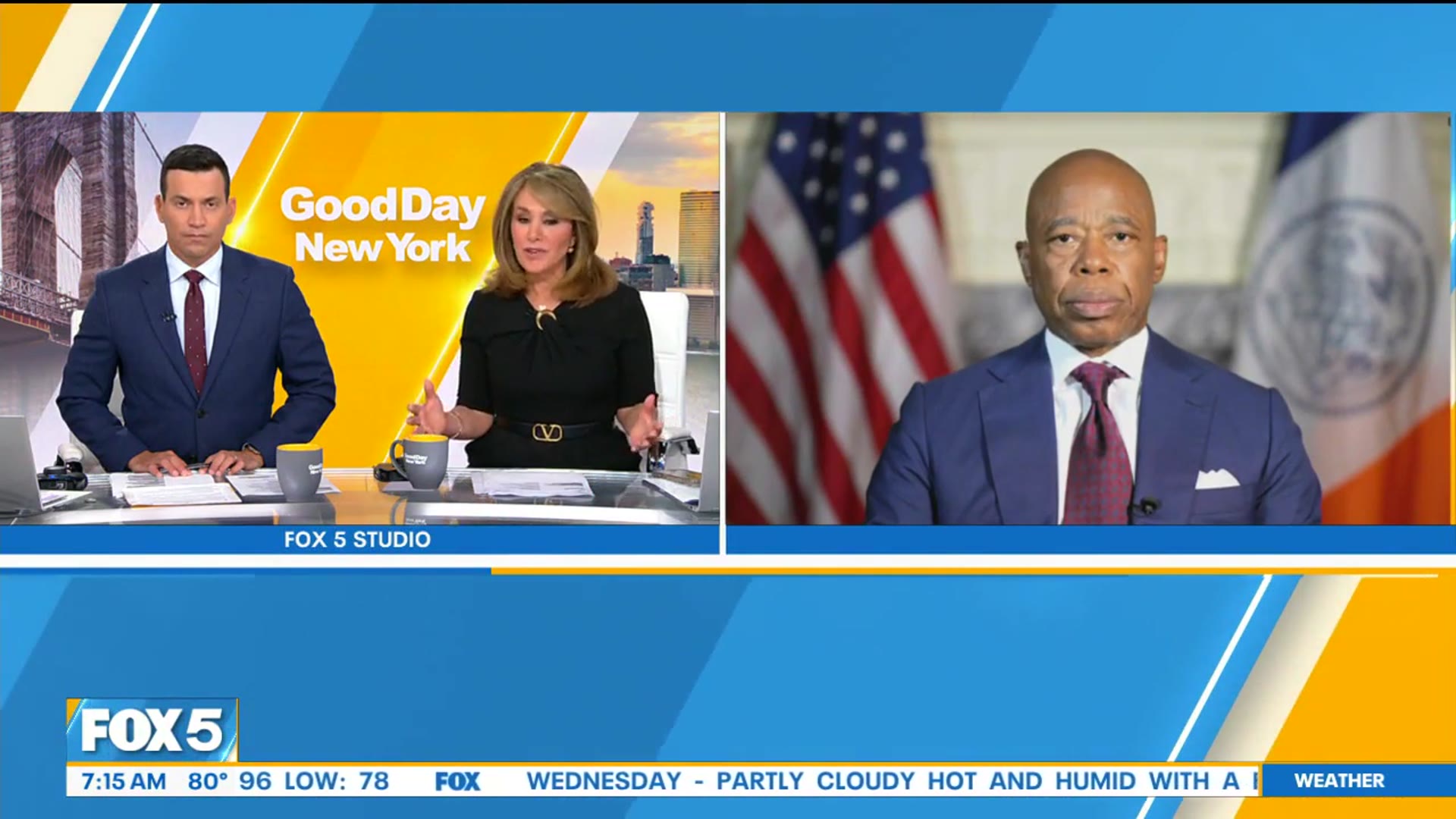 'Video thumbnail for 'He came from Las Vegas to New York City to do harm,' Mayor Adams on Midtown NYC shooting'