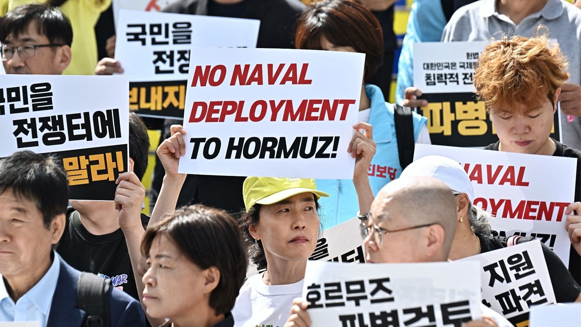 Video thumbnail for South Korean protesters urge Seoul to reject US call on Hormuz mission