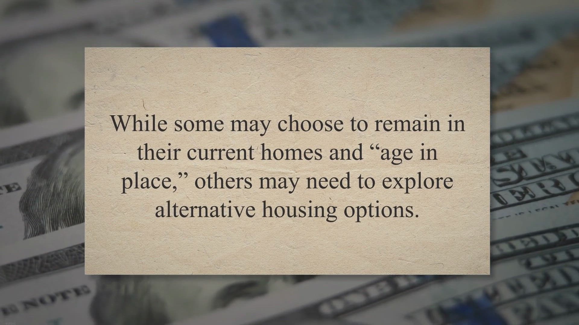 Video thumbnail for Six Key Housing Factors For Successful Aging: Make Informed Decisions