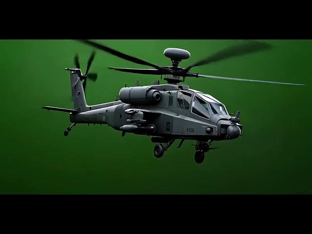 Video thumbnail for Military UH 60 Black Hawk Helicopter Over Green Screen
