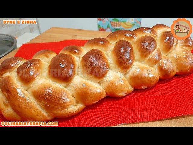 'Video thumbnail for CHALÁ Judaica Trançada com 6 Tiras para o Shabat - Receita Fácil e Rápida de Pão Caseiro Algodão'