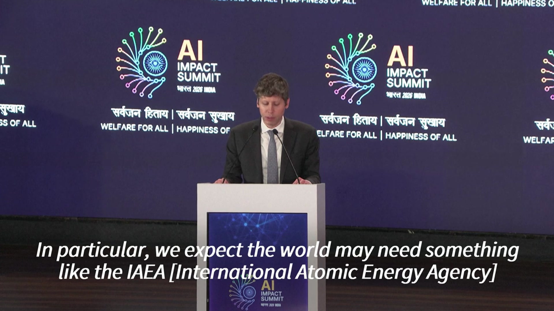 Video thumbnail for Open AIs Altman says world urgently needs AI regulation