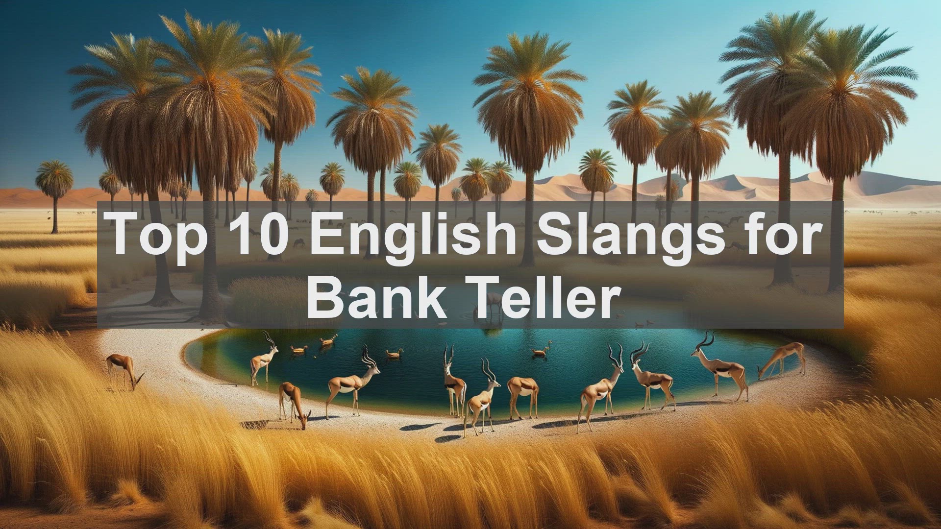 'Video thumbnail for Top 10 English Slangs for Bank Teller'