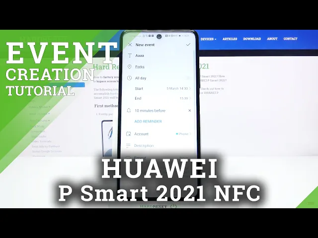 Video thumbnail for Huawei P Smart 2021 NFC - How to Create Event in Calendar