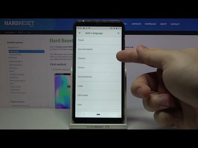 Video thumbnail for How to Change Language on Cubot X19 | Language set up on Cubot X19