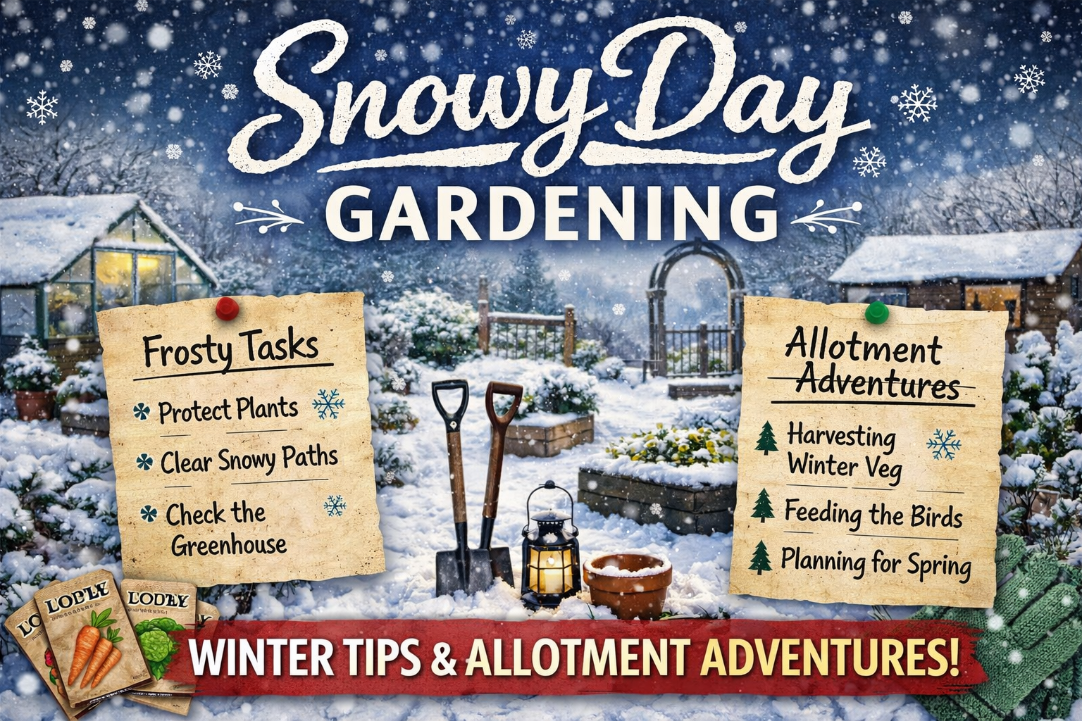 Video thumbnail for Snowy Day Gardening | Winter Tips & Allotment Adventures