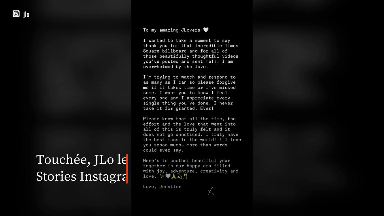 Video thumbnail for Des fans de Jennifer Lopez ont fait très fort pour son anniversaire.