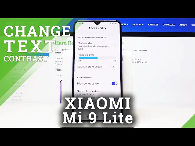 Video thumbnail for How to Enable High Contrast Text in XIAOMI Mi 9 Lite – Display Settings