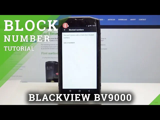 Video thumbnail for How to Block Contact in BLACKVIEW BV9000 - Blacklist Tutorial