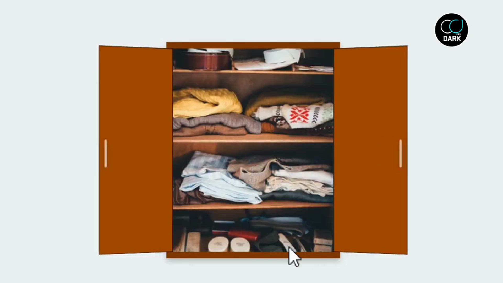 'Video thumbnail for Cabinet with Open_Close Door Animation using CSS'