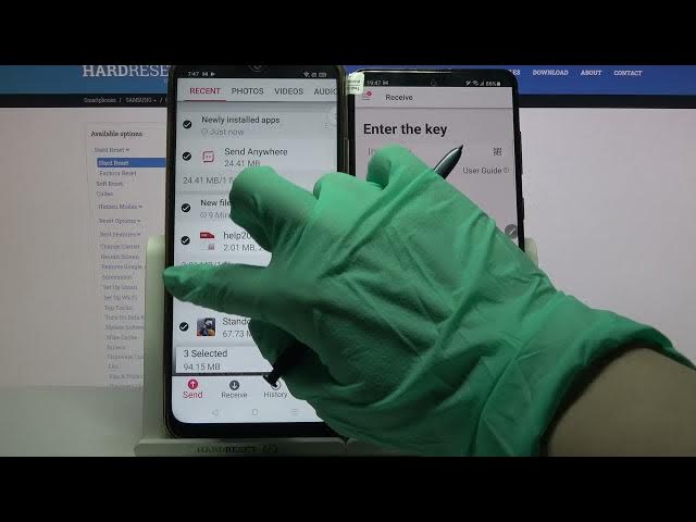 Video thumbnail for How to Transfer Files from an Android Device to Samsung Galaxy Note 10 Lite? Send Anywhere App