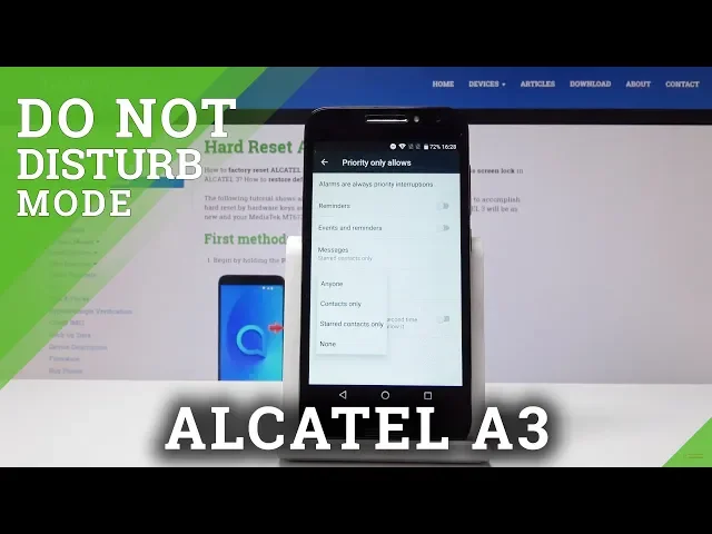 Video thumbnail for How to Activate Do Not Disturb Mode in ALCATEL A3 - Mute Sounds & Vibrations