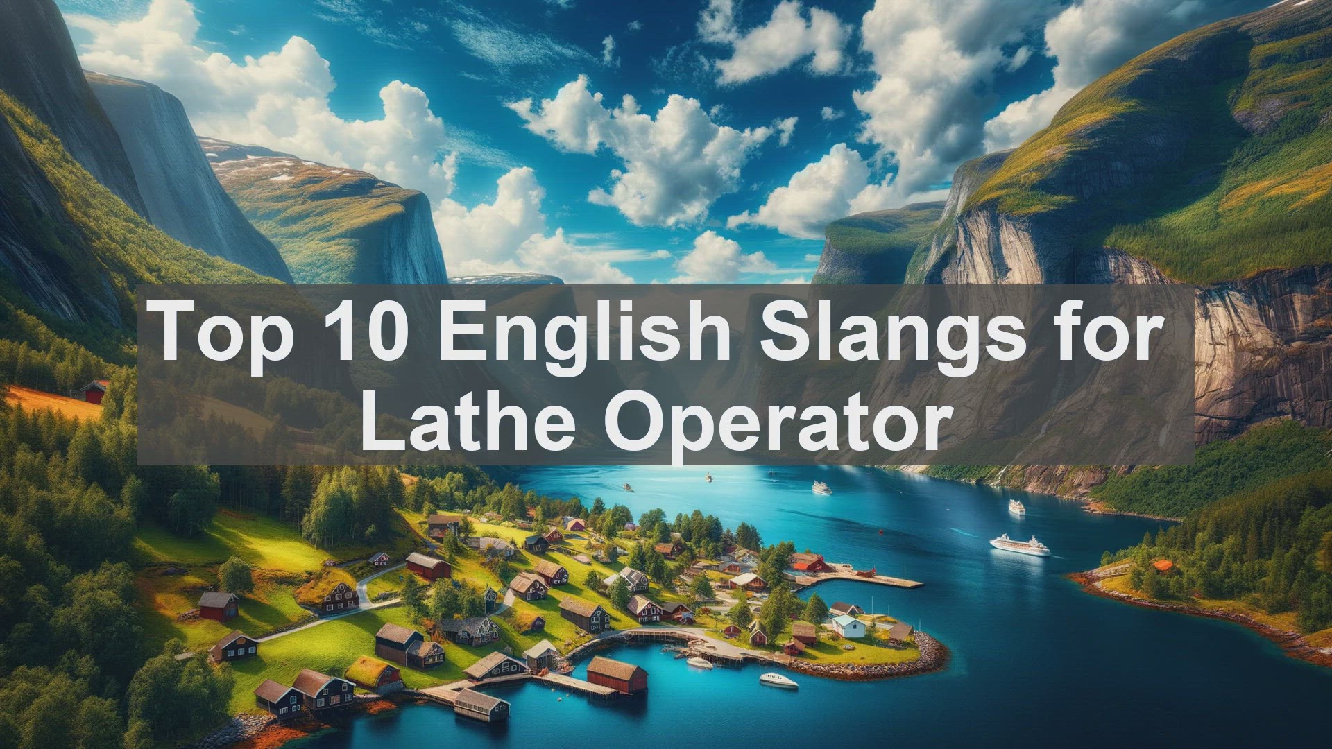 'Video thumbnail for Top 10 English Slangs for Lathe Operator'