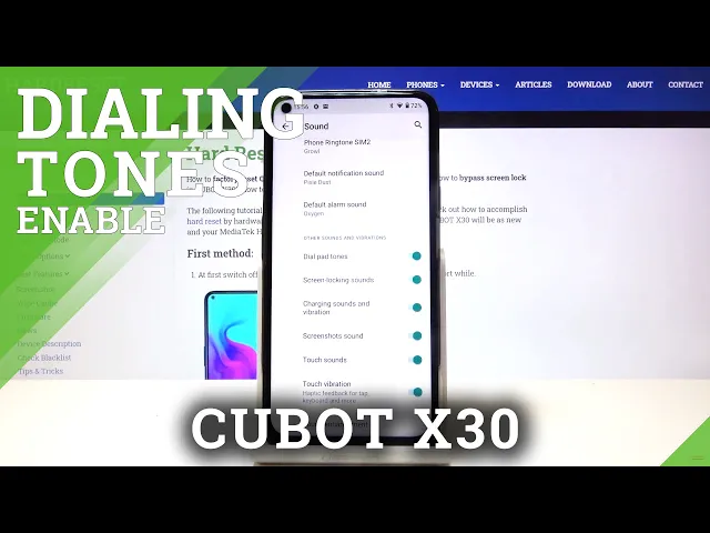 Video thumbnail for How to Customize Dial Pad Tones on CUBOT X30 – Sounds Options