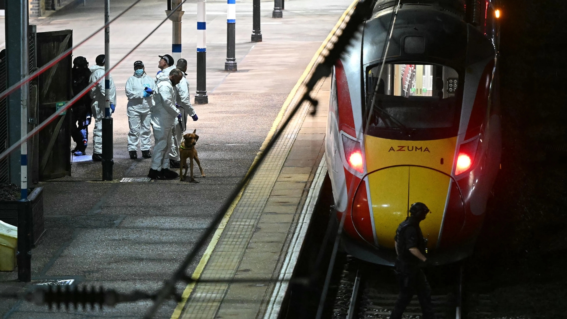 'Video thumbnail for UK police say ‘multiple people’ stabbed on train, two suspects arrested'