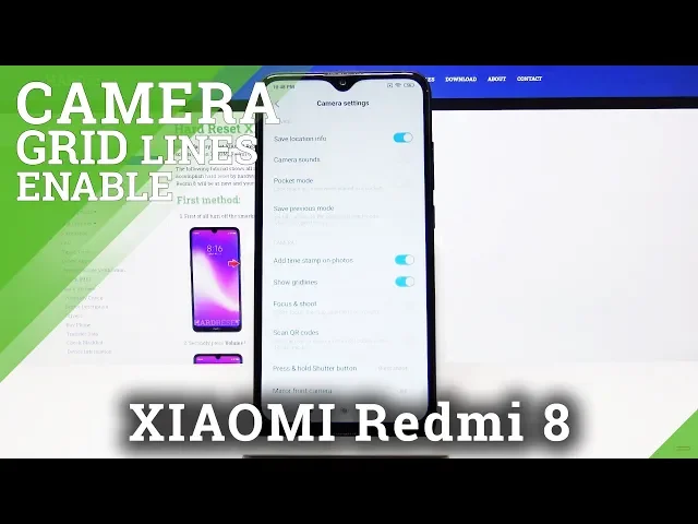 Video thumbnail for How to Show Camera Gridlines in XIAOMI Redmi 8 – Enable Help Lines