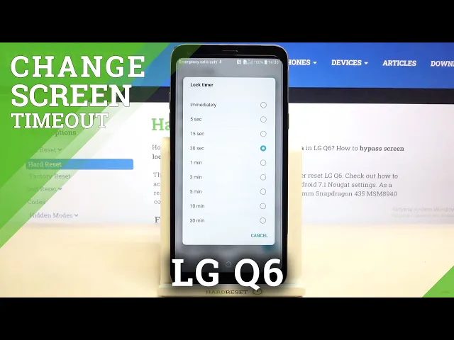 Video thumbnail for How to Set Screen Timeout in LG Q6 – Find Sleep Option