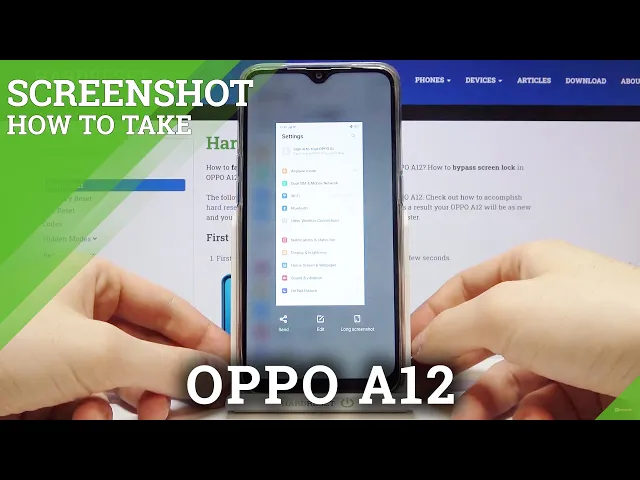 Video thumbnail for How to Take Screenshot on OPPO A12 - Capture Screen Tutorial