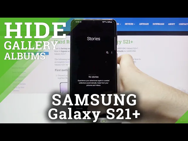 Video thumbnail for How to Hide Gallery Albums in SAMSUNG Galaxy S21+ - Lock Photos