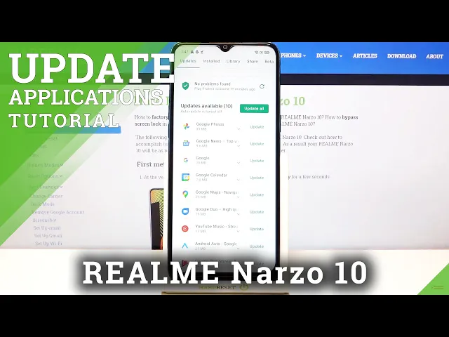 Video thumbnail for REALME Narzo 10 - How to Update Apps & Install the Latest App Version