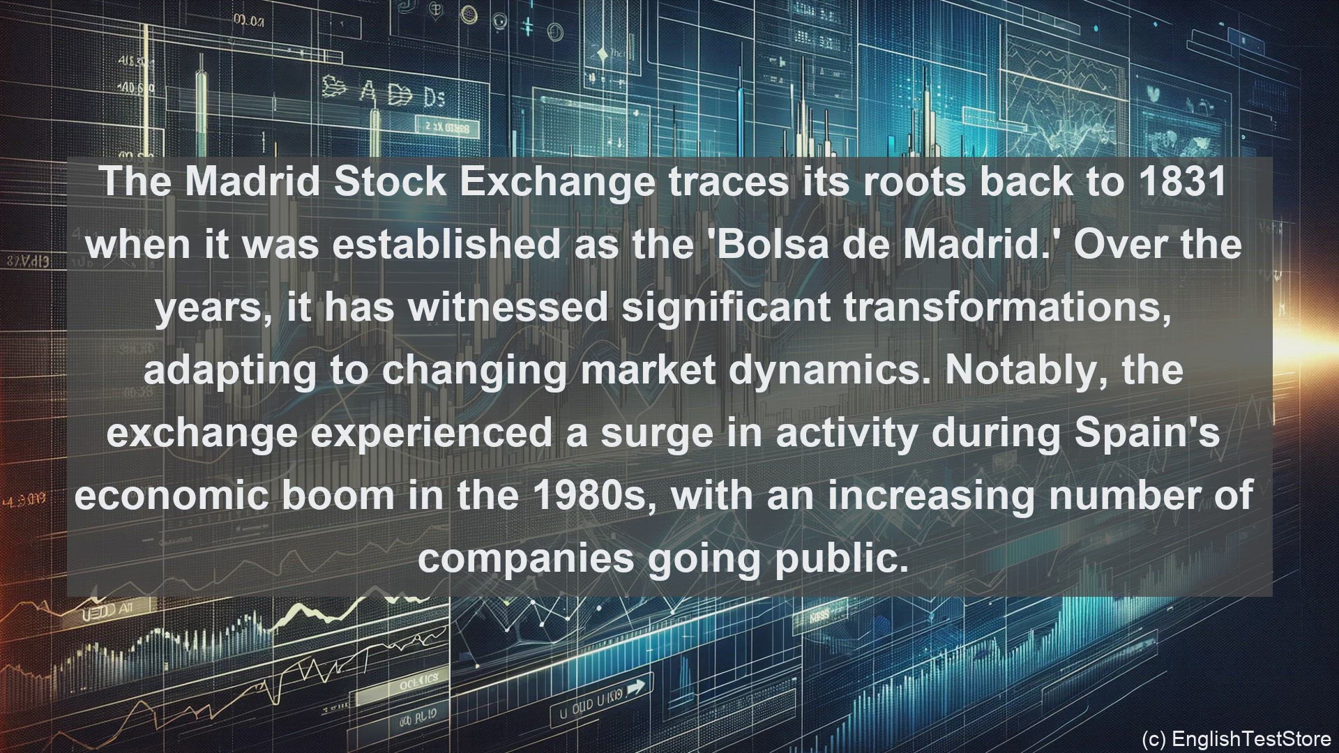 'Video thumbnail for Madrid stock exchange in economics and finance'