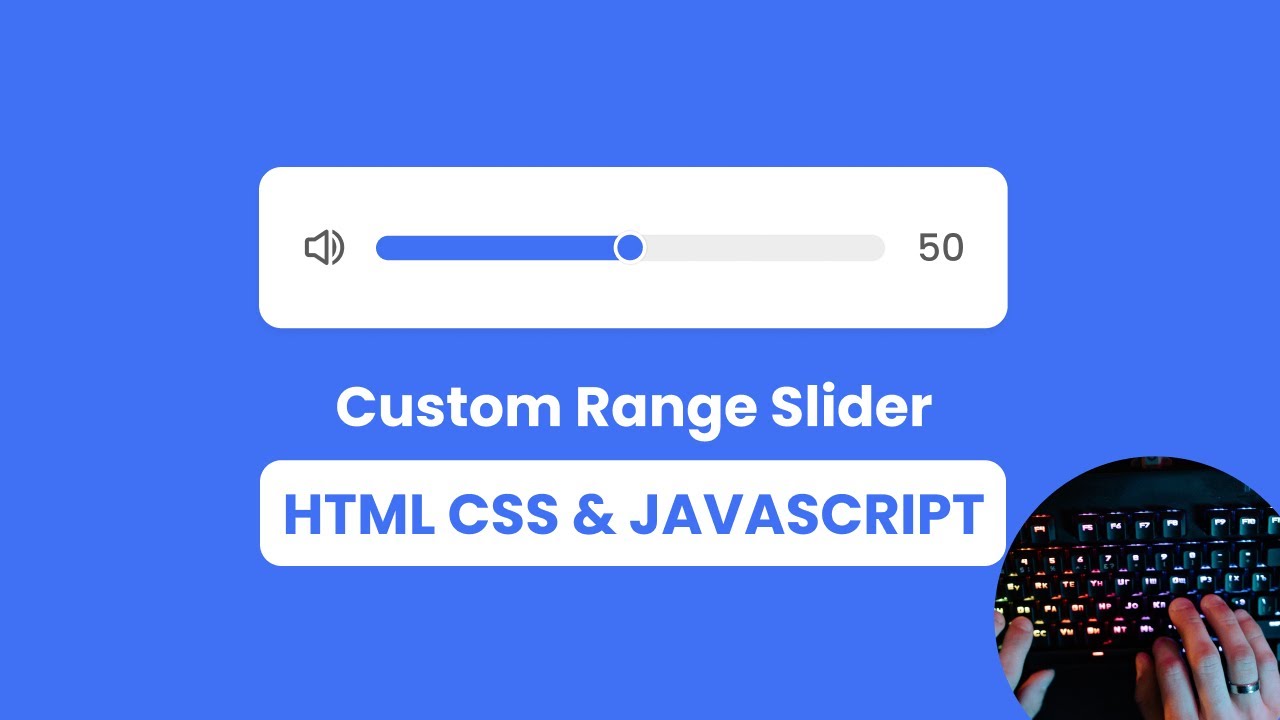'Video thumbnail for ASMR Programming - Custom Range Slider in HTML CSS & JavaScript - No Talking'