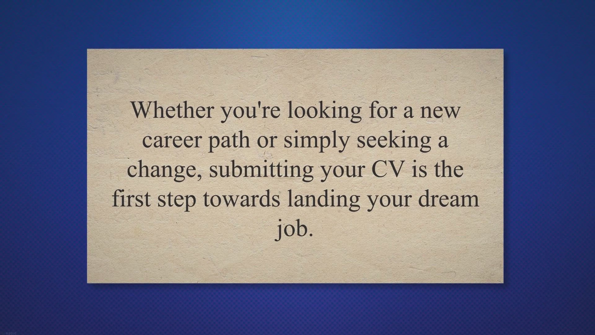 Video thumbnail for Get Hired Today: A Guide to Submitting Your CV and What to Expect