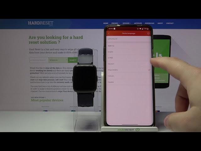 Video thumbnail for How to Change Language in YAMAY Smart Watch – Language List