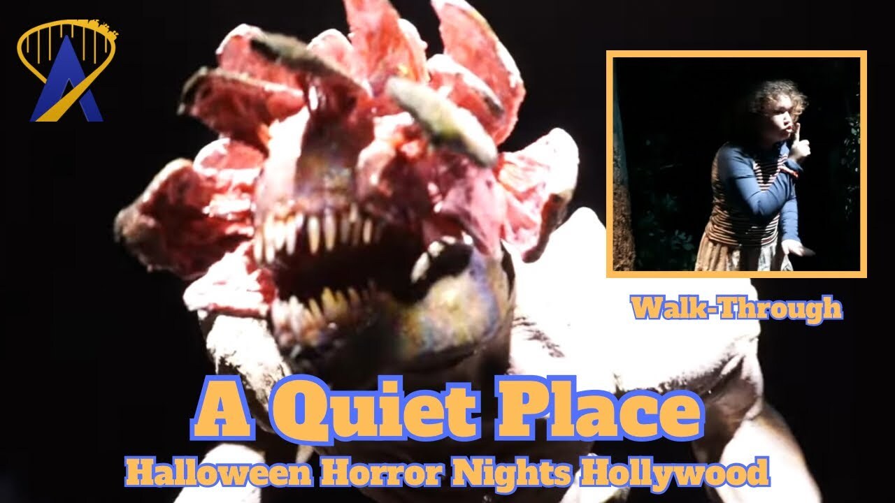 Video thumbnail for A Quiet Place Haunted House at Halloween Horror Nights Hollywood 2024