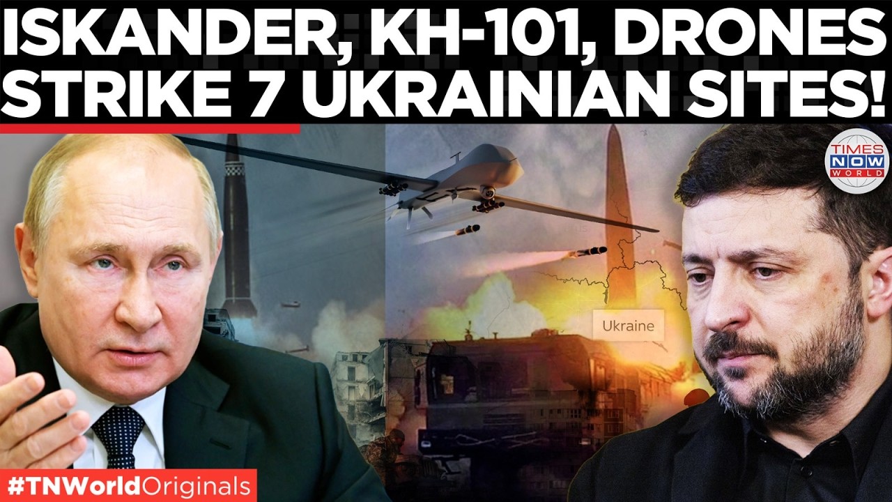 Video thumbnail for ISKANDER HITS UKRAINE: Putin Unleashes Ballistic Missile, 290 Drones in Massive Attack