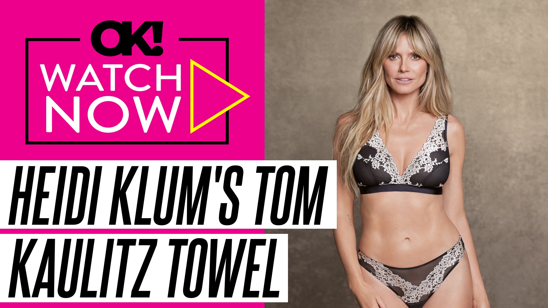Video thumbnail for Heidi Klum Dries Off With a Towel Emblazoned With Husband Tom Kaulitz's Face During Tropical Getaway: Photos
