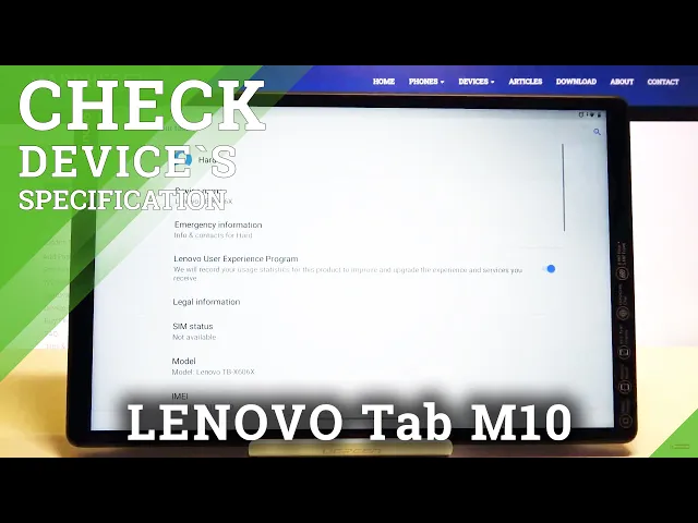 Video thumbnail for How to Check Specifications in LENOVO Tab M10 – Find Device Info