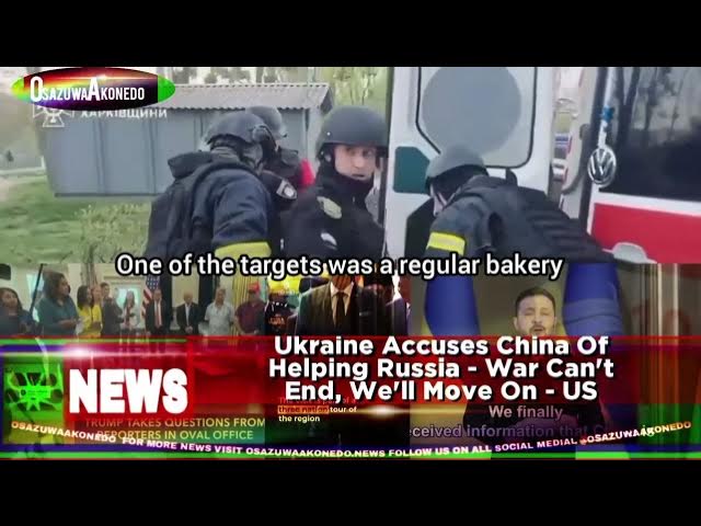 Video thumbnail for Ukraine Accuses China Of Helping Russia - War Can't End, We'll Move On - US