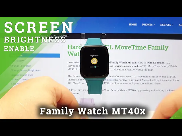 Video thumbnail for How to Change Screen Brightness in TCL MoveTime Family Watch MT40x?