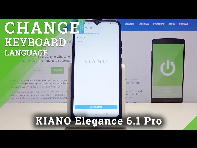 Video thumbnail for How to Change Keyboard Language in KIANO Elegance 6.1 Pro - Language Settings