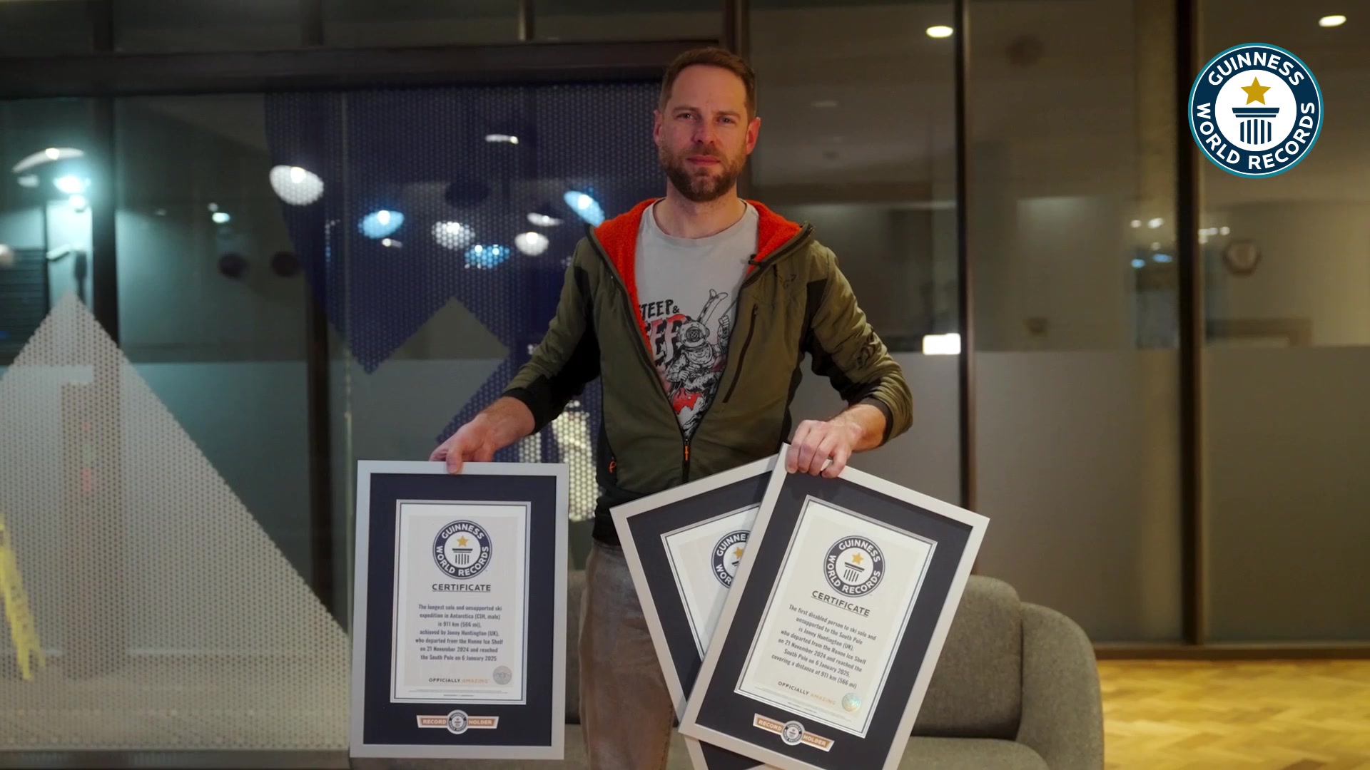 Video thumbnail for Solo Ski Expedition South Pole Records