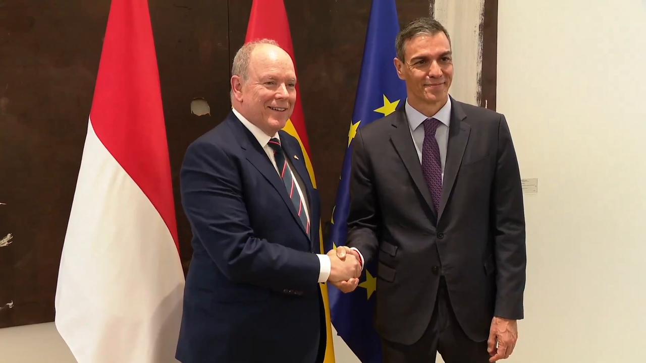 Video thumbnail for Spain: Spanish PM Sanchez meets Monaco's Prince Albert II in Madrid.