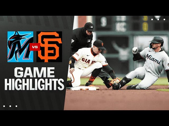 Video thumbnail for Miami Marlins at San Francisco Giants Full-Game Highlights! | 06/25/2025