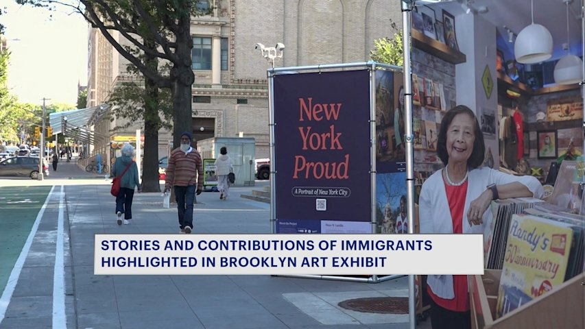 Video thumbnail for Contributions and stories of immigrants in NYC put on display in art exhibit