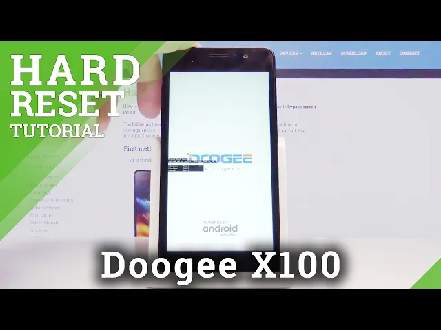 Video thumbnail for How to Hard Reset Doogee X100 – Bypass Screen Lock / Delete Data