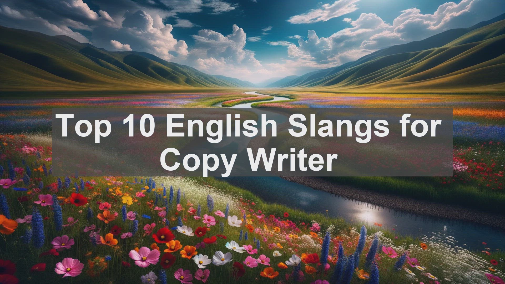 'Video thumbnail for Top 10 English Slangs for Copy Writer'